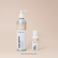 Two bottles of Curl Basics Conditioner on a beige background